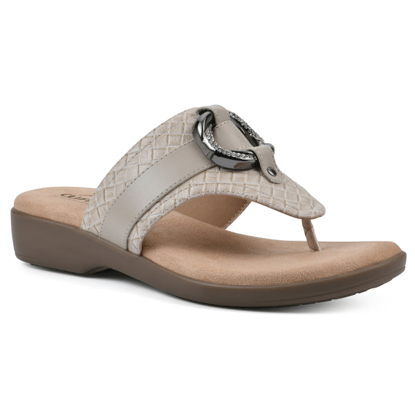 summit by white mountain Benedict Sandal - Taupe