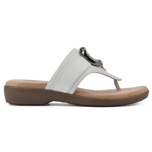 Summit By White Mountain Benedict Sandal - White