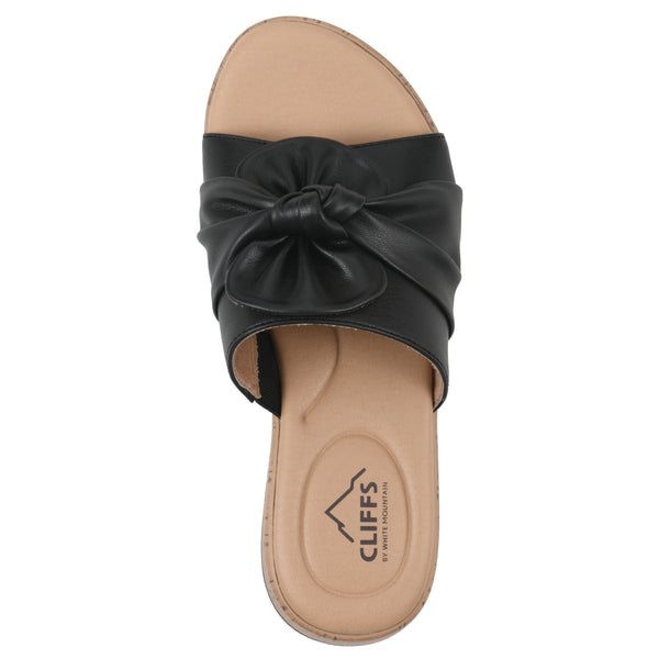 Summit By White Mountain Bonelle Sandal - Black