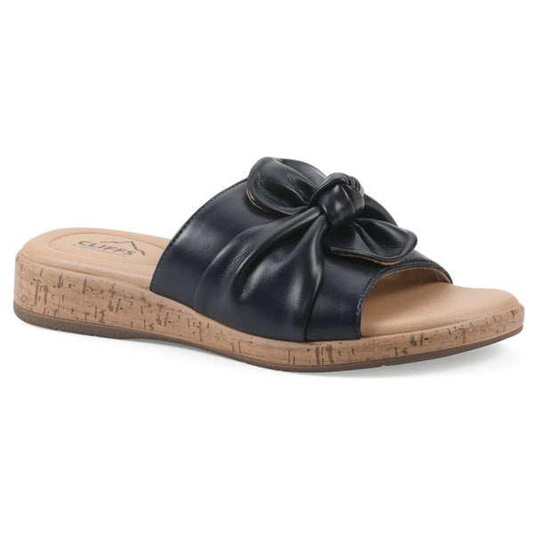 summit by white mountain Bonelle Sandal - Dark Navy