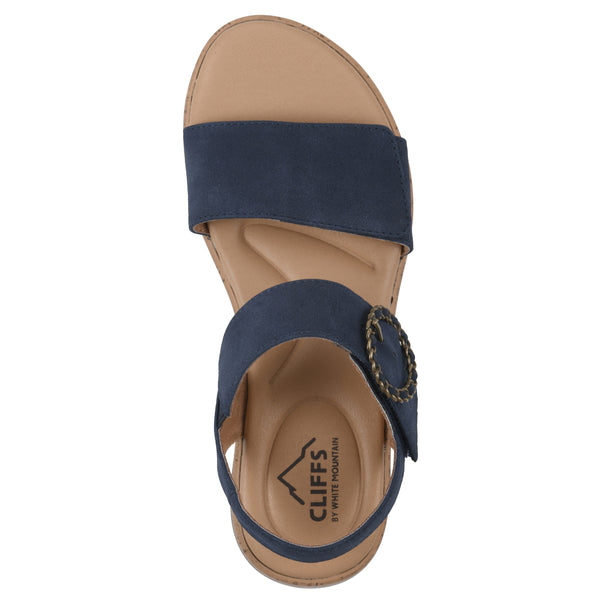 Summit By White Mountain Bonique Sandal - Navy