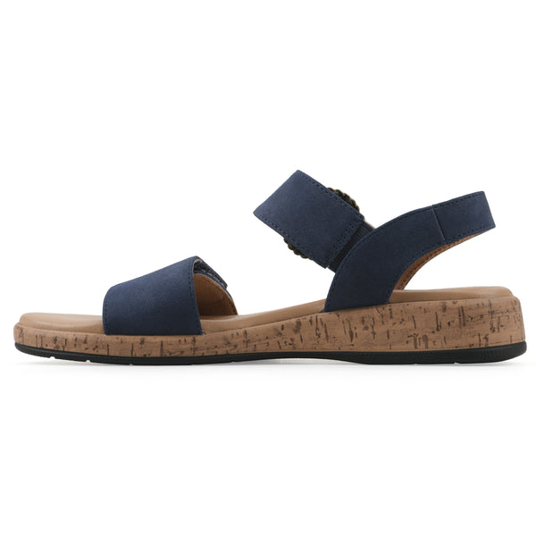 Summit By White Mountain Bonique Sandal - Navy
