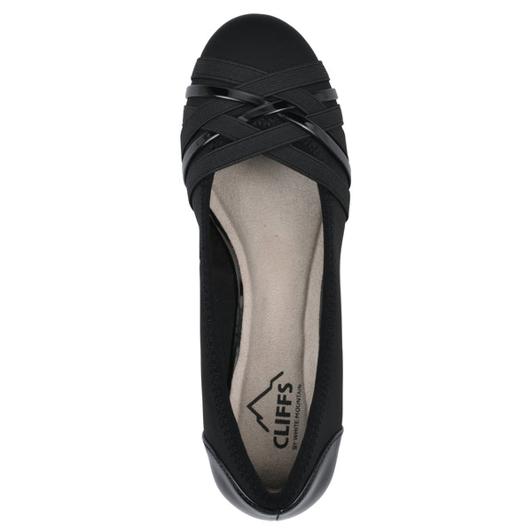 Summit By White Mountain Bowie Wedge - Black Nylon