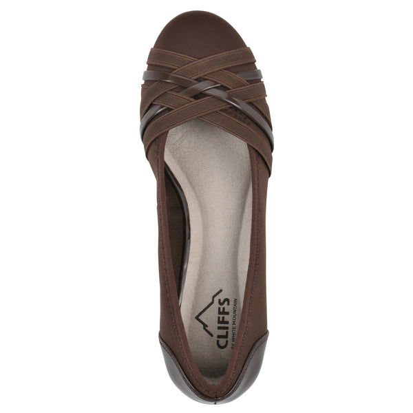 Summit By White Mountain Bowie Wedge - Brown Nylon