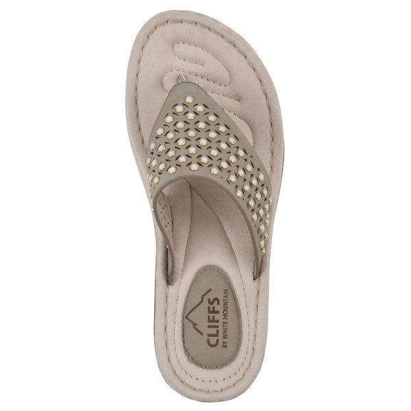 Summit By White Mountain Camila Sandal - Taupe