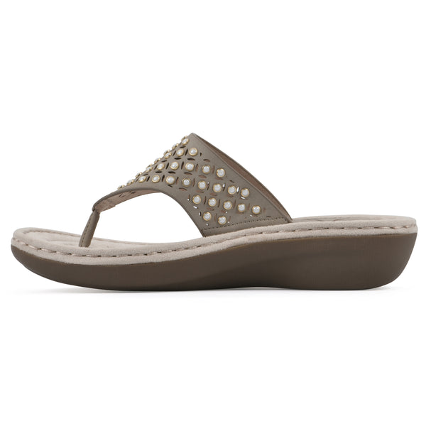 Summit By White Mountain Camila Sandal - Taupe
