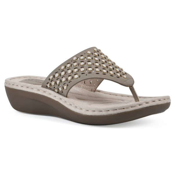 summit by white mountain Camila Sandal - Taupe