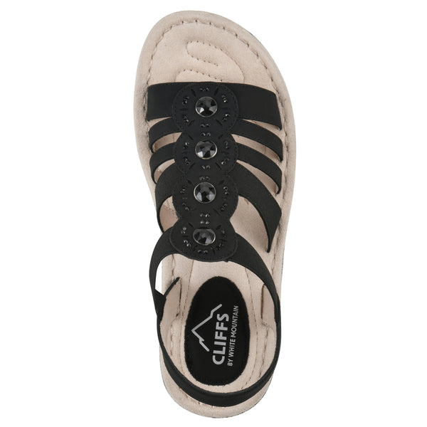 Summit By White Mountain Camryn Sandal - Black