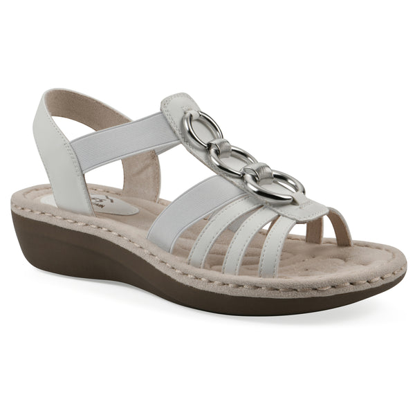 summit by white mountain Caselyn Sandal - White