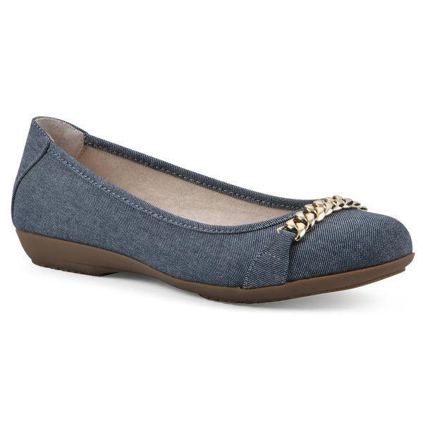 summit by white mountain Charmed Flat - Denim Blue