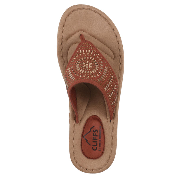 Summit By White Mountain Cienna Sandal - Paprika