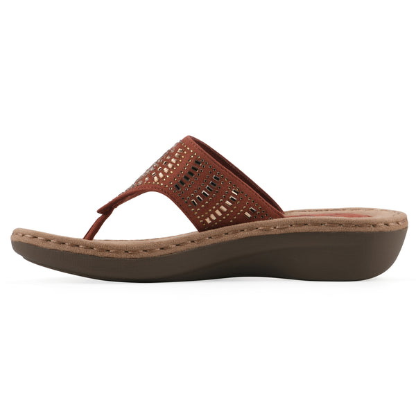Summit By White Mountain Cienna Sandal - Paprika