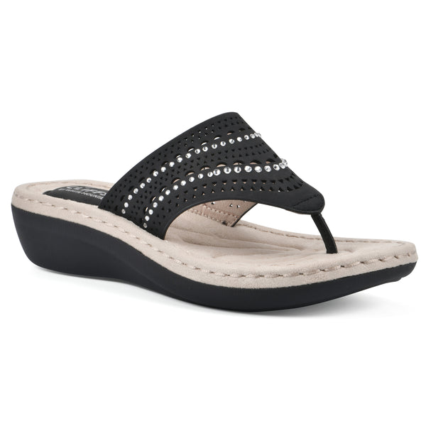summit by white mountain Comate Sandal - Black