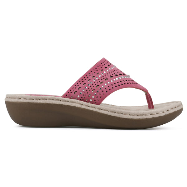 Summit By White Mountain Comate Sandal - Fuchsia
