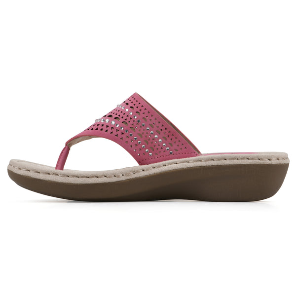 Summit By White Mountain Comate Sandal - Fuchsia