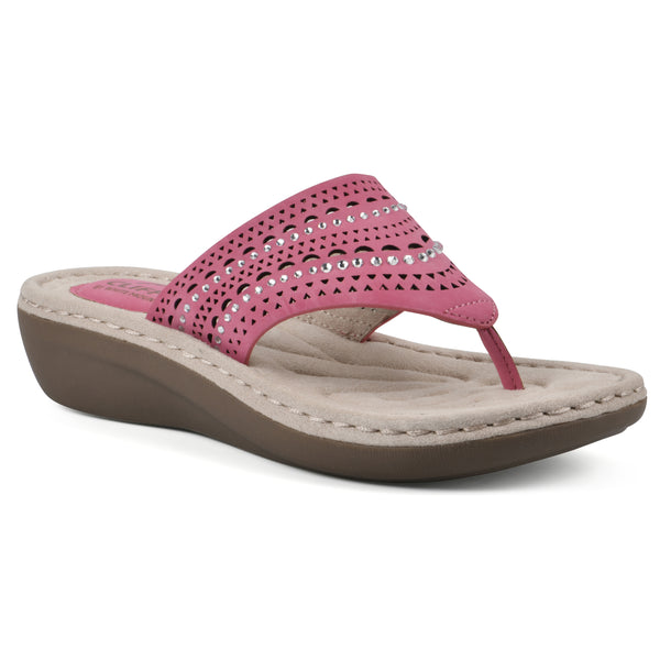 summit by white mountain Comate Sandal - Fuchsia
