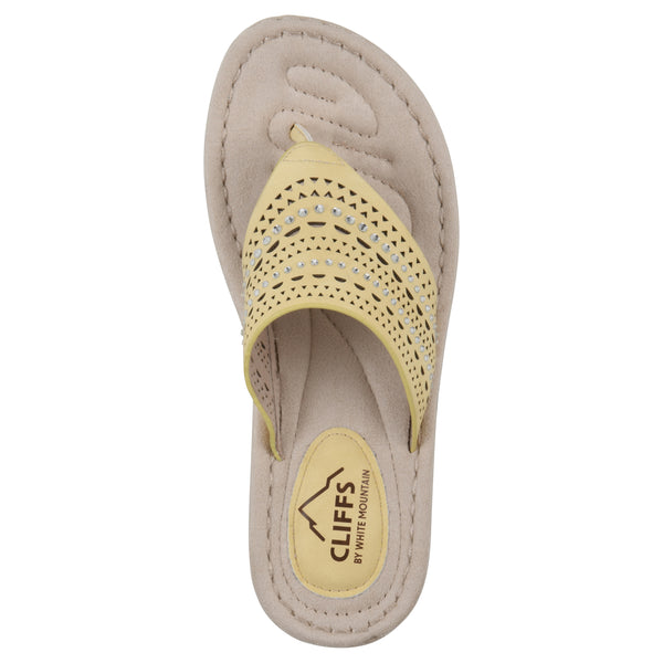 Summit By White Mountain Comate Sandal - Yellow