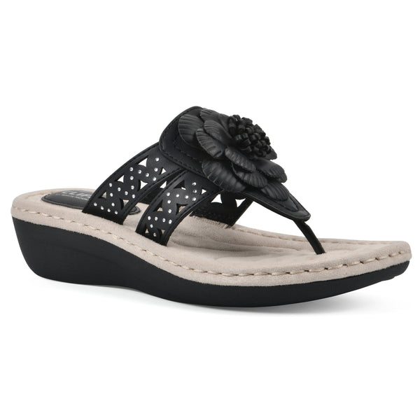 summit by white mountain Cynthia Sandal - Black