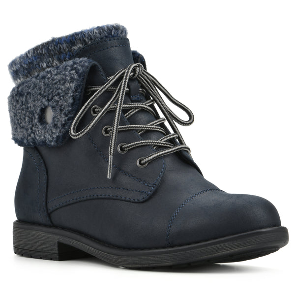 summit by white mountain Duena Bootie - Navy Multi