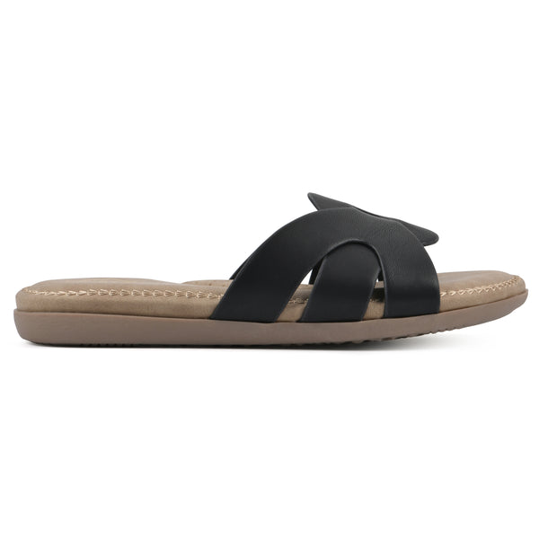 Summit By White Mountain Fortunate Sandal - Black
