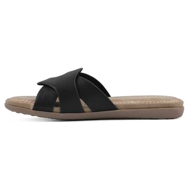 Summit By White Mountain Fortunate Sandal - Black