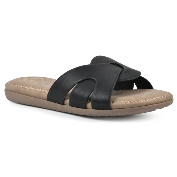 summit by white mountain Fortunate Sandal - Black