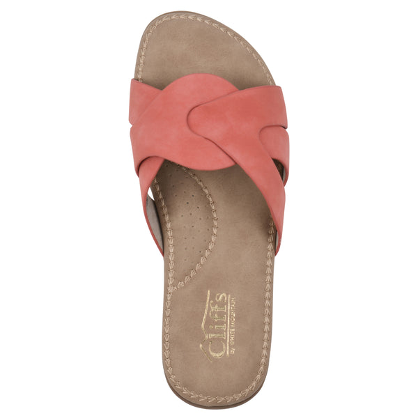 Summit By White Mountain Fortunate Sandal - Red