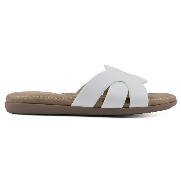 Summit By White Mountain Fortunate Sandal - White