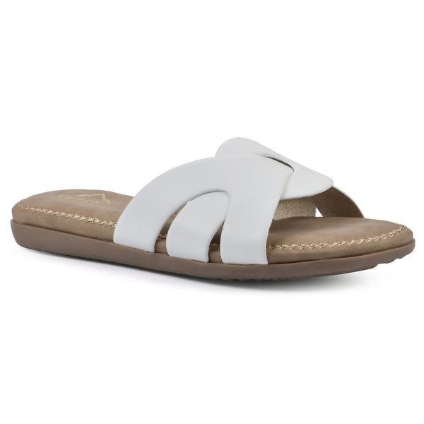 summit by white mountain Fortunate Sandal - White