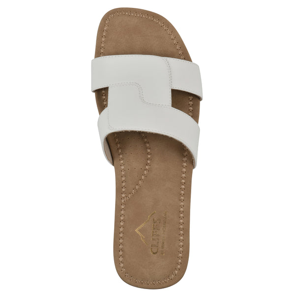 Summit By White Mountain Fraida Sandal - White