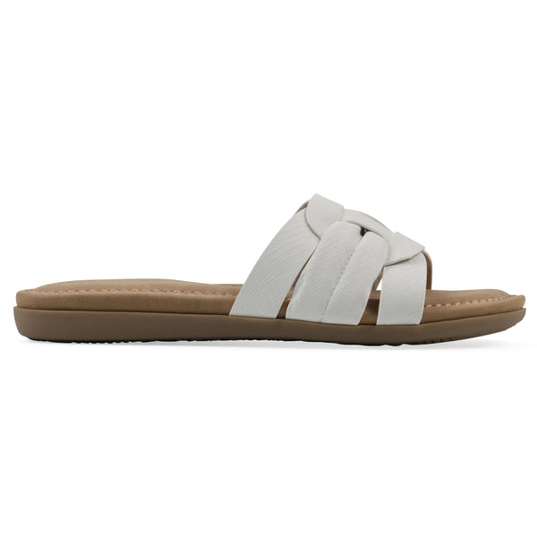 Summit By White Mountain Fraley Sandal - White