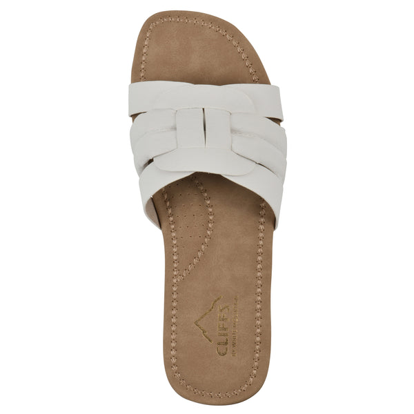 Summit By White Mountain Fraley Sandal - White