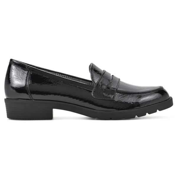 Summit By White Mountain Galah Loafer - Black Patent