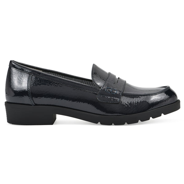 Summit By White Mountain Galah Loafer - Navy Patent