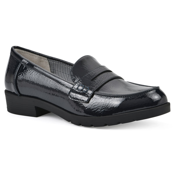 summit by white mountain Galah Loafer - Navy Patent