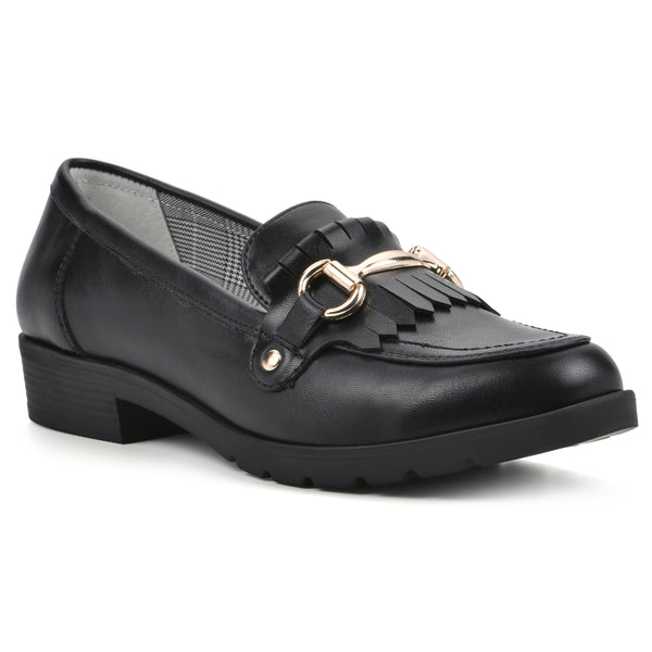 summit by white mountain Galeena Loafer - Black