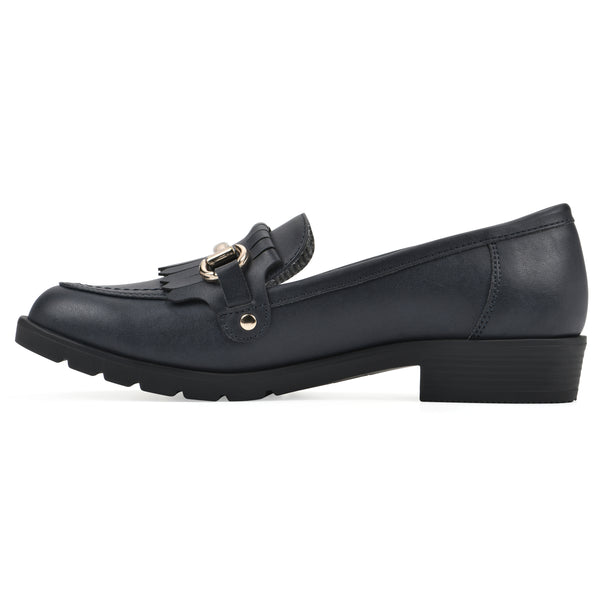 Summit By White Mountain Galeena Loafer - Navy
