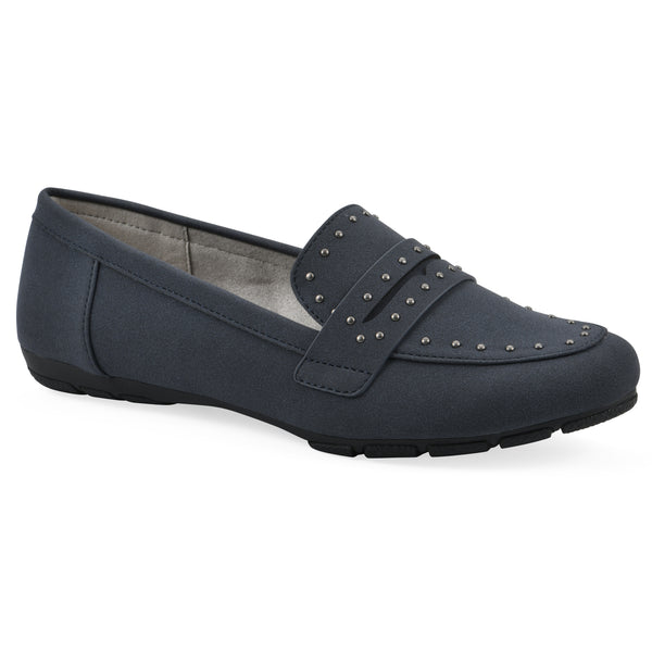 summit by white mountain Giada Loafer - Navy