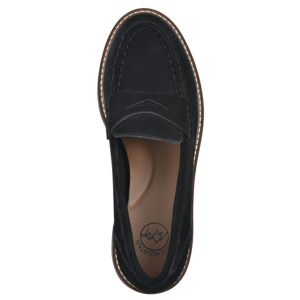 Summit By White Mountain Gunner Loafer - Black Suede