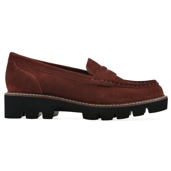 Summit By White Mountain Gunner Loafer - Rust Suede