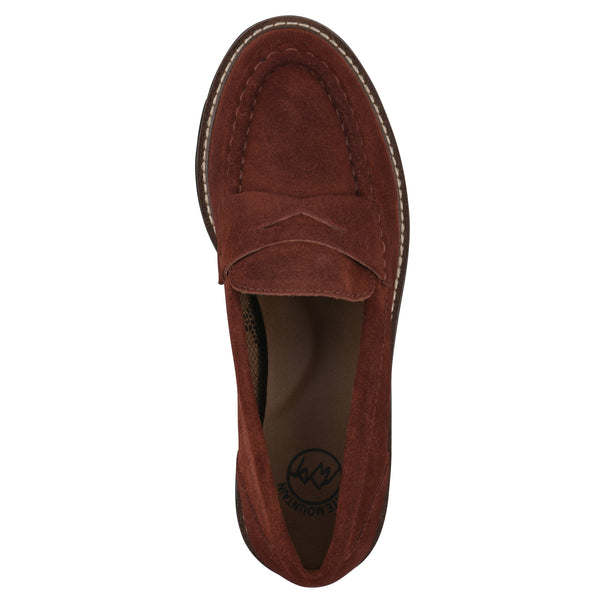 Summit By White Mountain Gunner Loafer - Rust Suede