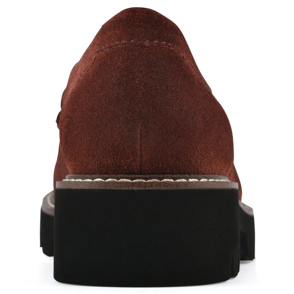 Summit By White Mountain Gunner Loafer - Rust Suede