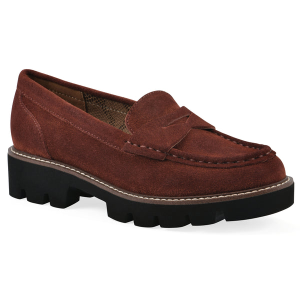 summit by white mountain Gunner Loafer - Rust Suede