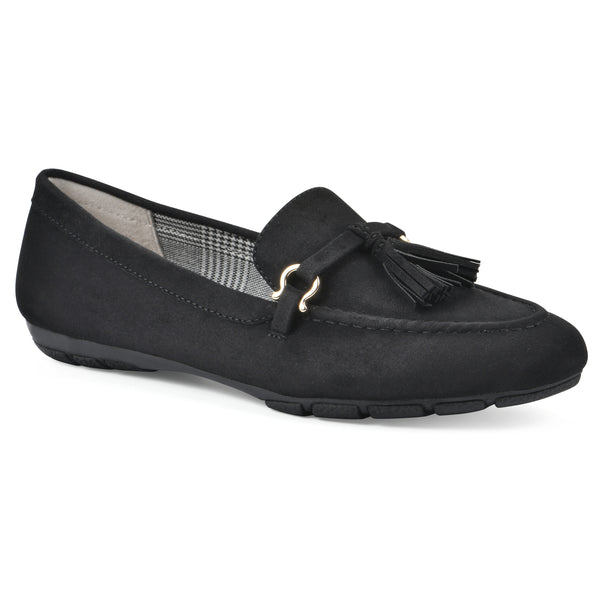 summit by white mountain Gush Loafer - Black Fabric