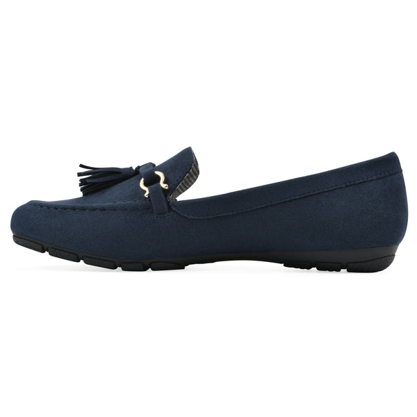 Summit By White Mountain Gush Loafer - Navy Fabric