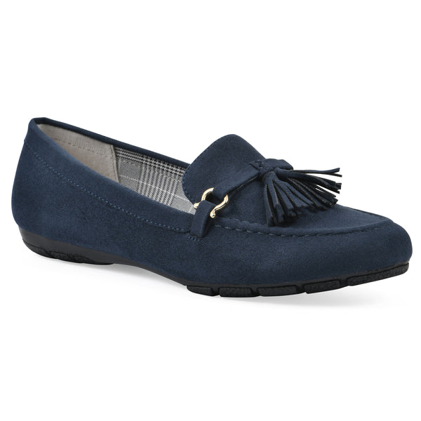 summit by white mountain Gush Loafer - Navy Fabric