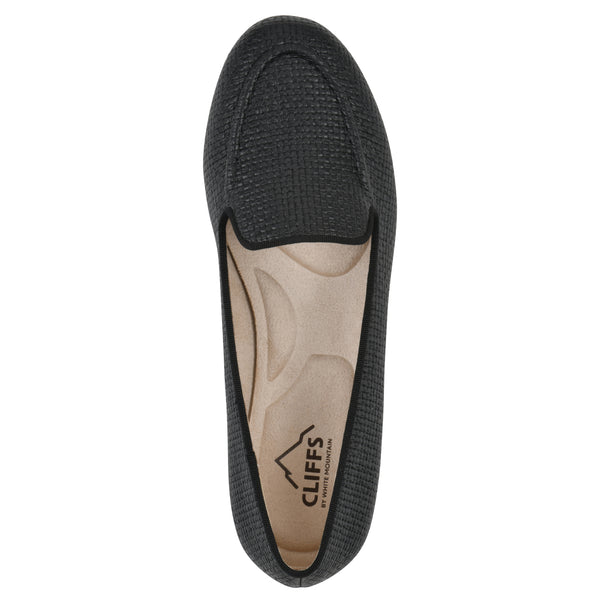 Summit By White Mountain Gutsy Loafer - Black Raffia