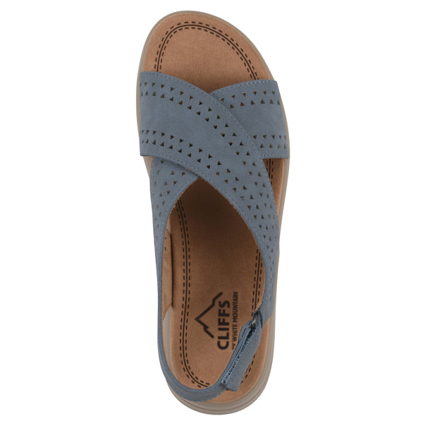 Summit By White Mountain Haniya Sandal - Periwinkle