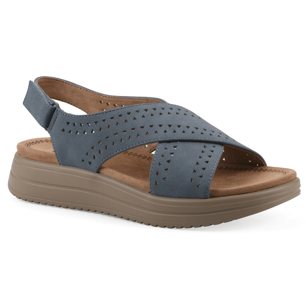 summit by white mountain Haniya Sandal - Periwinkle