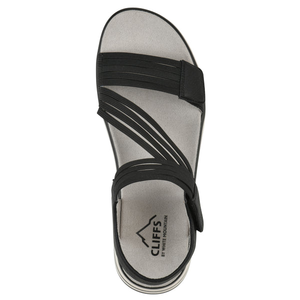 Summit By White Mountain Hapford Sandal - Black